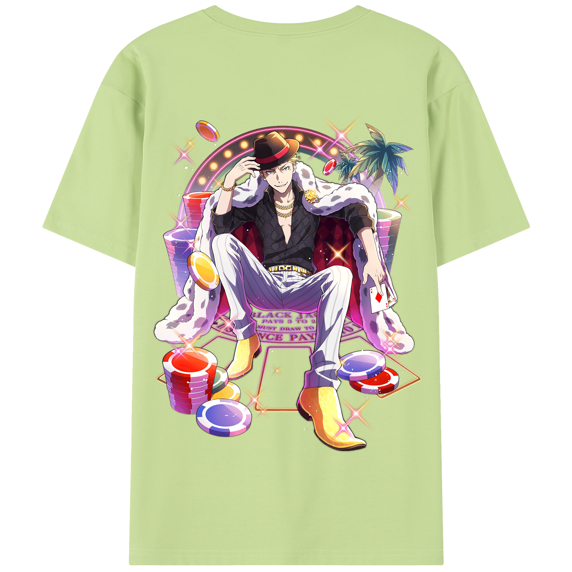 （画像用） 文豪ストレイドッグス Bungo Stray Dogs 綿100％半袖Tシャツ（背面プリント）